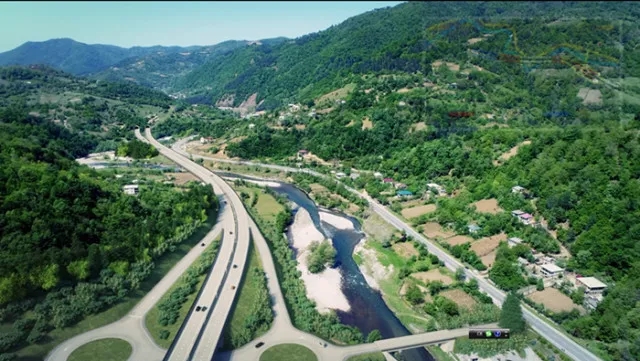 （格魯吉亞E60高速公路科維-優(yōu)比薩項目。）