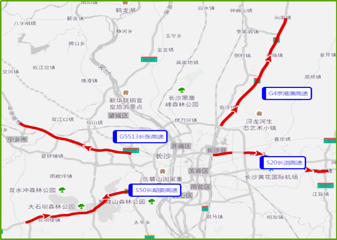 預(yù)計(jì)4月4日長(zhǎng)沙市周邊高速出城易擁堵緩行路段