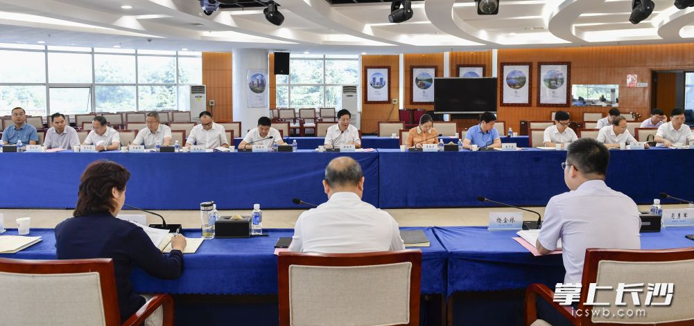 胡衡華主持召開座談會,。長沙晚報(bào)全媒體記者 余劭劼 攝