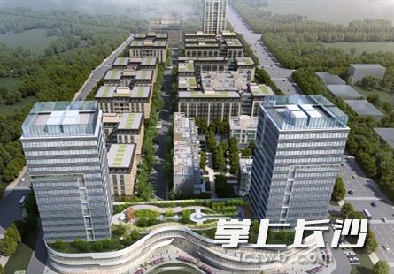 卓爾·長沙企業(yè)中心二期項目規(guī)劃效果圖