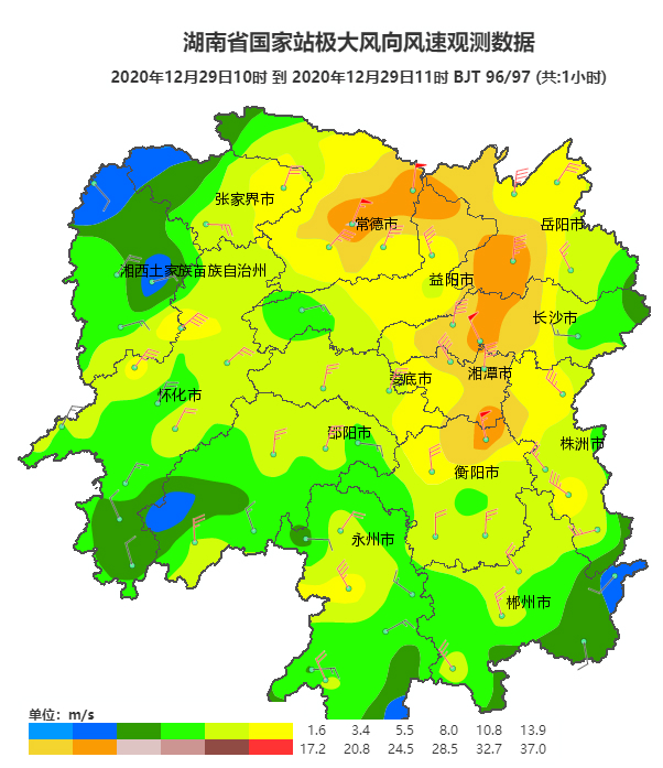 大風觀測表