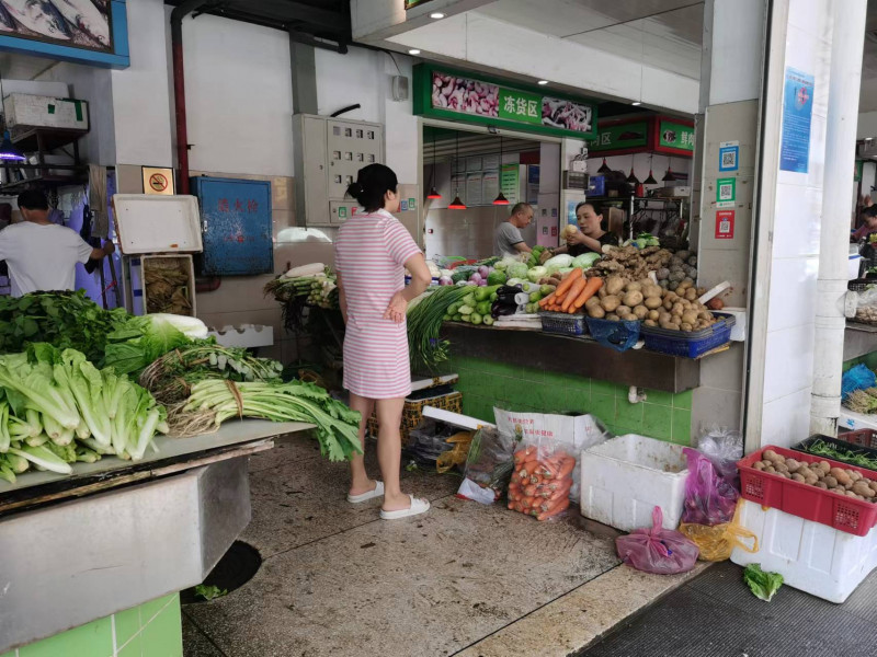 九道灣農(nóng)貿(mào)市場,。長沙晚報全媒體記者　周輝霞　攝