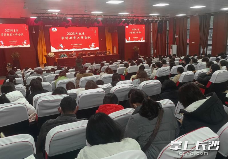 望城區(qū)舉行2023年春季學前教育工作會議,。均為長沙晚報通訊員 周瑤 供圖