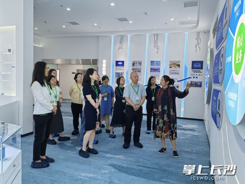 由國家知識產(chǎn)權(quán)局專利局10位審查員組成的審查團走進長沙企業(yè),。  均為長沙晚報通訊員劉霞供圖
