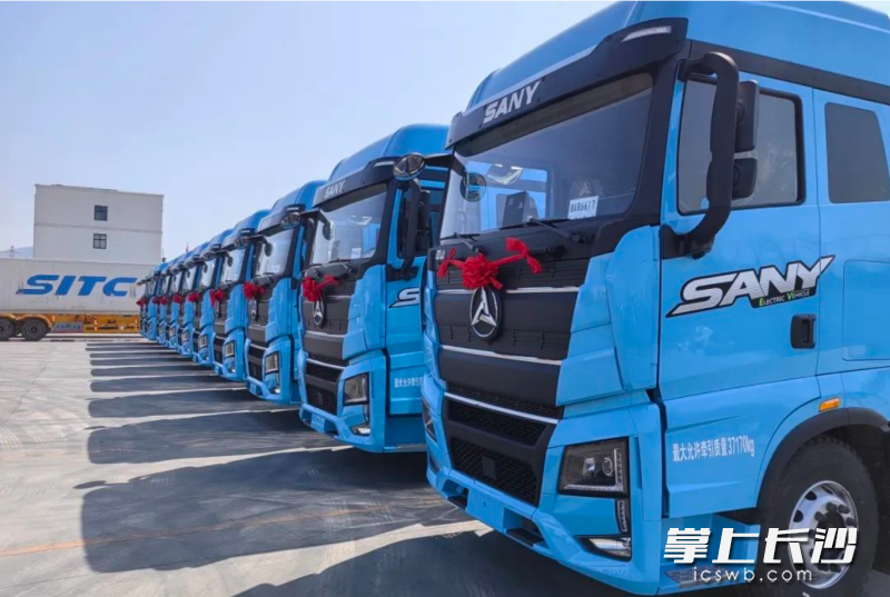 三一重卡新能源牽引車。企業(yè)供圖
