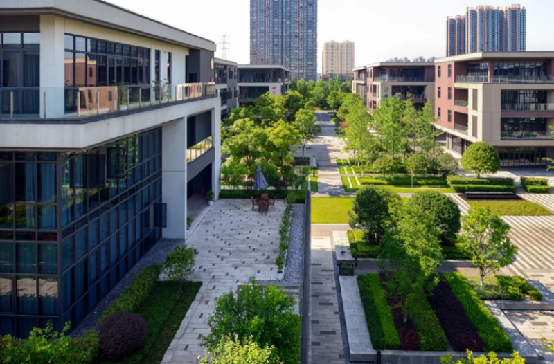 德普企業(yè)公園外景,。資料圖片