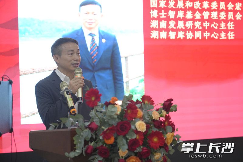 湖南發(fā)展研究中心主任王超先生致歡迎詞