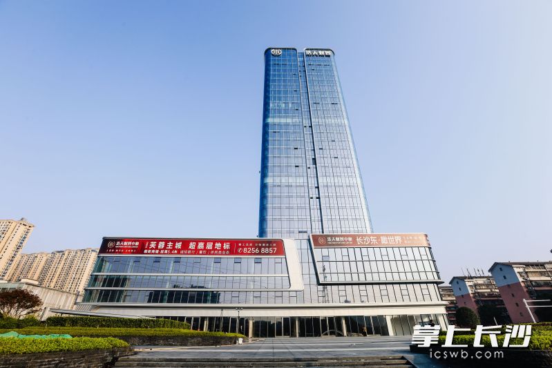 浩天財(cái)智中心項(xiàng)目已經(jīng)竣工驗(yàn)收，即將投入使用,。均為長(zhǎng)沙晚報(bào)全媒體記者顏家文 攝