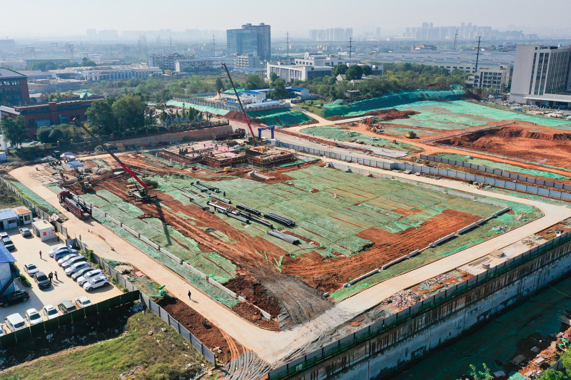 恒立液壓長沙研發(fā)制造基地項(xiàng)目現(xiàn)場,。長沙晚報(bào)通訊員  舒展 攝