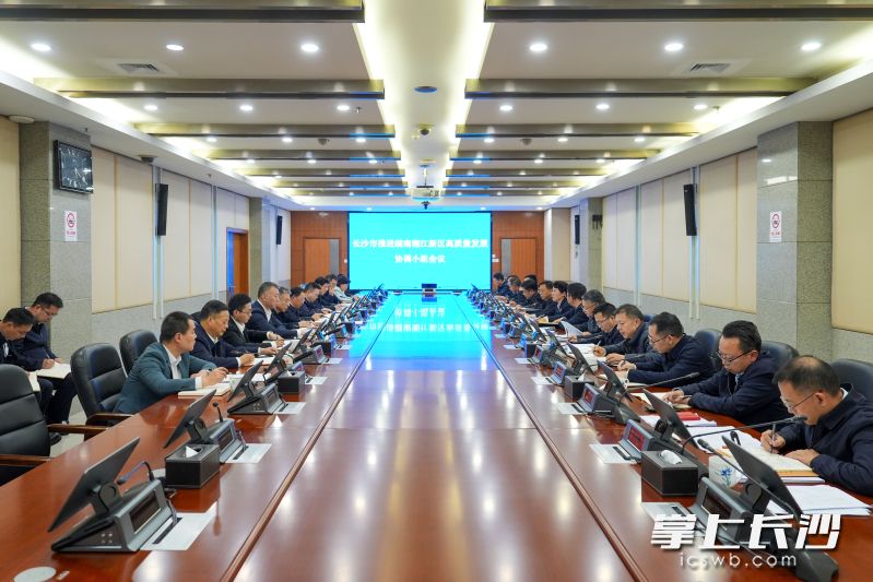 吳桂英主持召開長沙市推進(jìn)湖南湘江新區(qū)高質(zhì)量發(fā)展協(xié)調(diào)小組會議,。均為長沙晚報全媒體記者 郭雨滴 攝