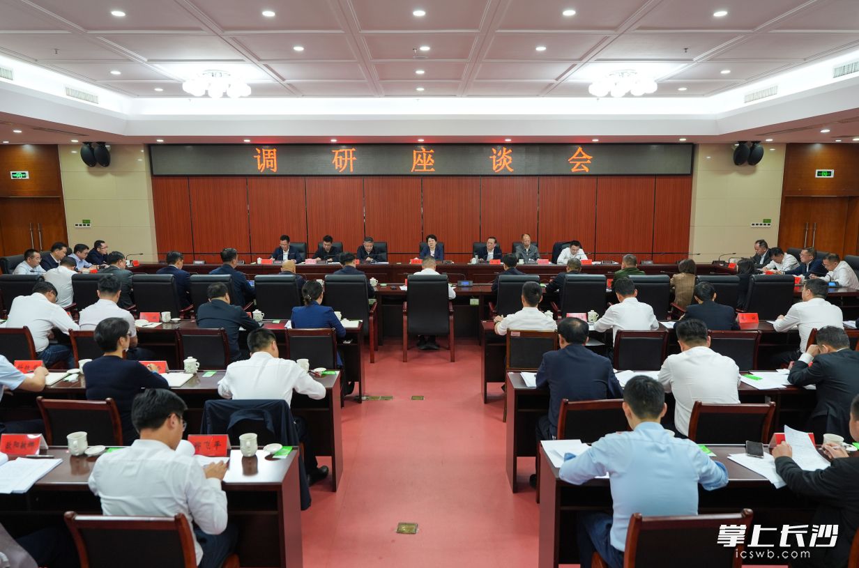 調(diào)研座談會現(xiàn)場,。均為長沙晚報全媒體記者 郭雨滴 攝