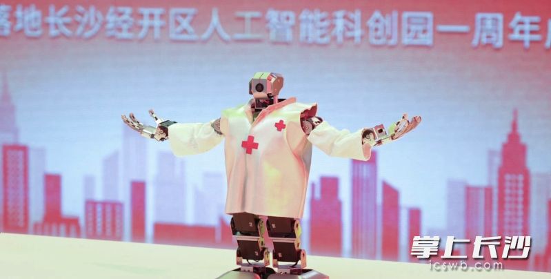 博極AI機(jī)器人,。 長沙晚報(bào)通訊員 舒展 攝