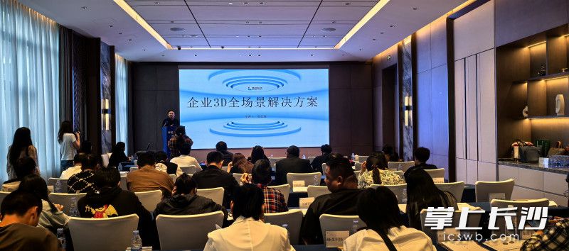 企業(yè)代表發(fā)布技術(shù)需求。均為長(zhǎng)沙晚報(bào)通訊員劉霞供圖
