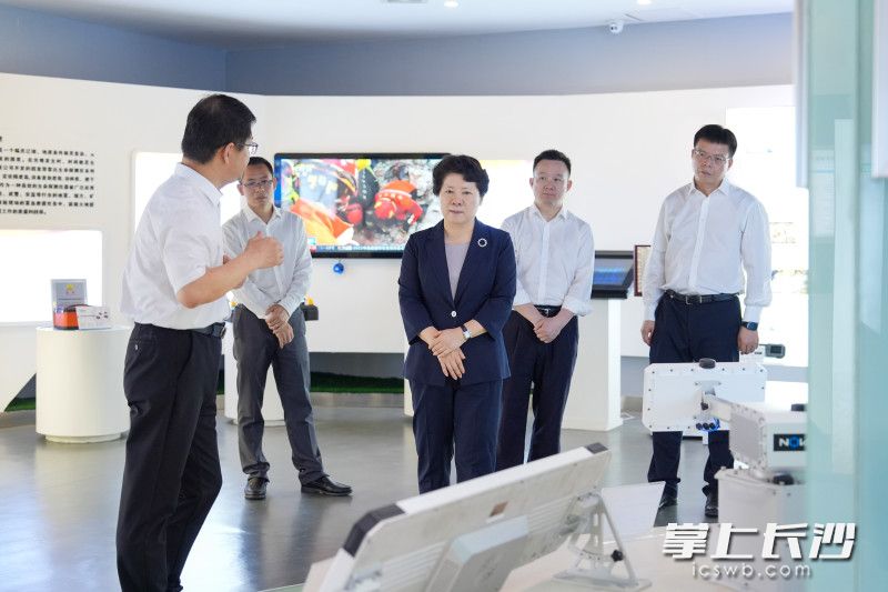 華諾星空技術股份有限公司調研現(xiàn)場,。均為長沙晚報全媒體記者 郭雨滴 攝